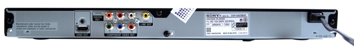 DVP-NS758HP-Đầu máy DVD/HDD-Đầu Phát Đĩa DVD mặt sau