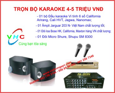 bộ karaoke gia đình chuyên nghiệp