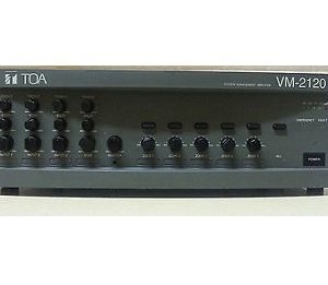 Amply truyền thanh liền Mixer 120W TOA VM 2120 – Chọn 5 vùng loa và có thể mở rộng