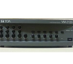 Mixer Amplifier 120W kèm bộ chọn 5 vùng loa TOA VM-2120