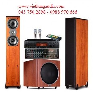 Hệ thống Karaoke Polkaudio TSi300 / PSW110 + Acnos SK1800HDD + Jarguar PA-203N + Micro Shupu 8300