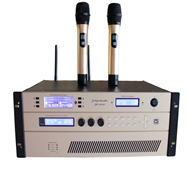 Bộ Ampli 4 kênh liền vang số, micro không dây đồng bộ AAV-JDX400