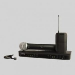 Micro không dây Shure BLX24/PG58 1 mic cài áo & 1 mic cầm tay