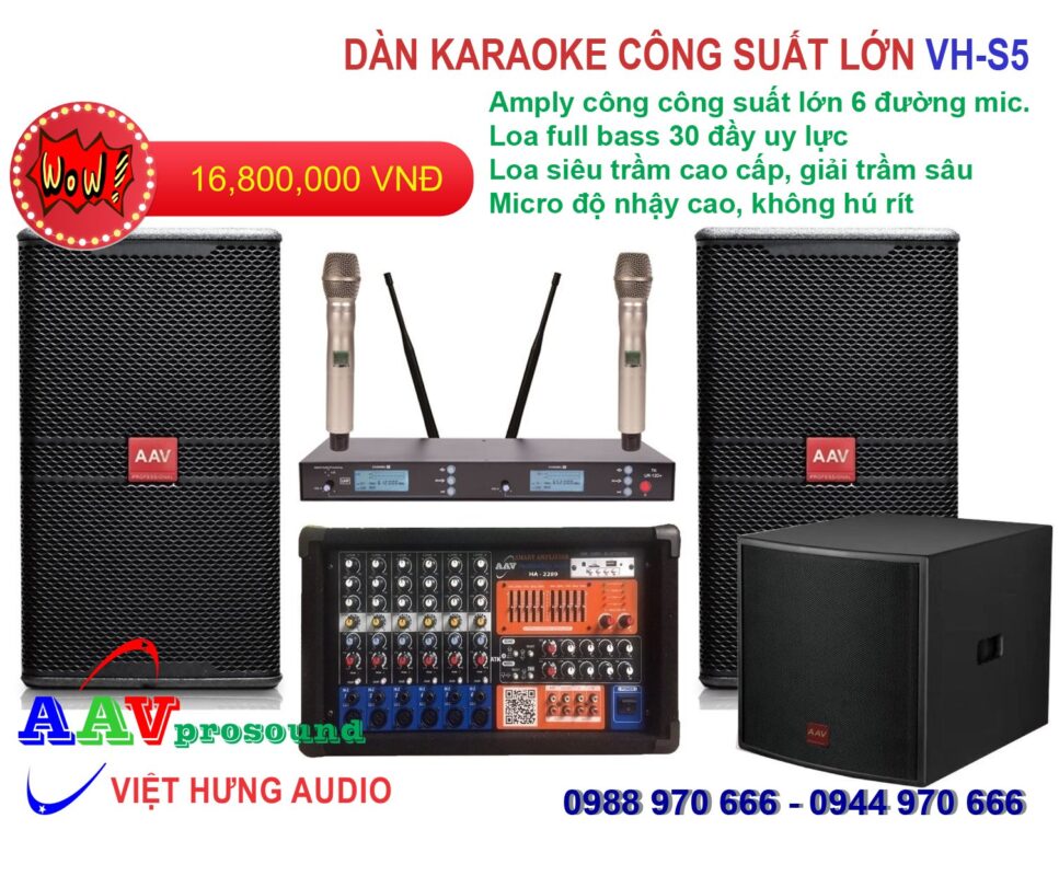 Dàn karaoke công suất lớn VH-S5
