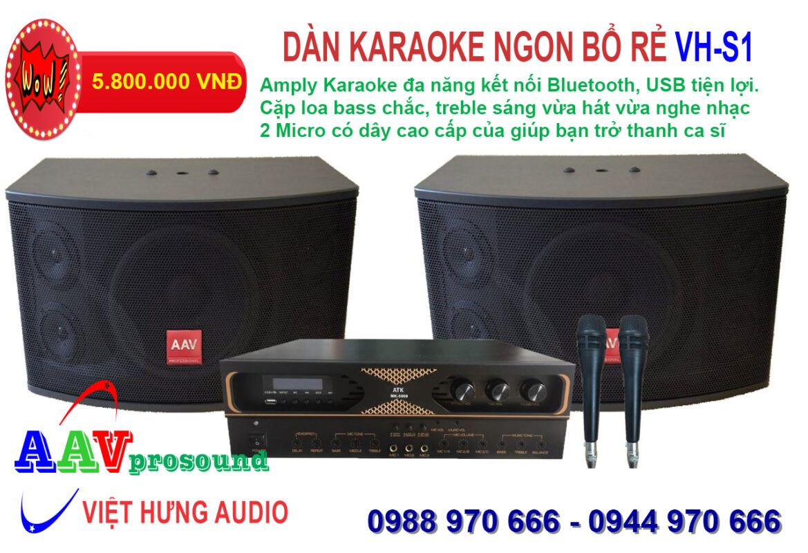 Dàn karaoke ngon bổ rẻ VH-S1