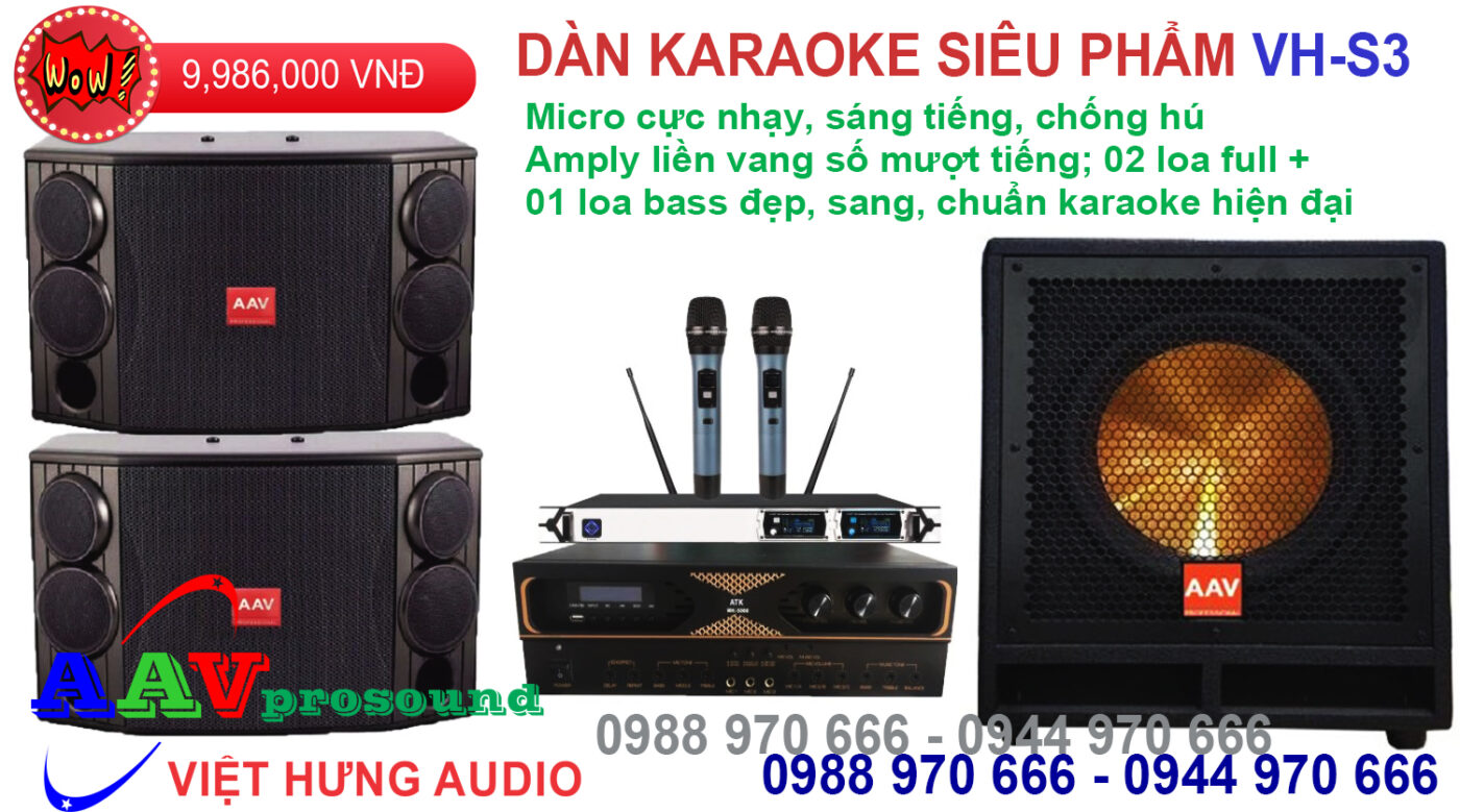 Dàn karaoke siêu phẩm VH-S3