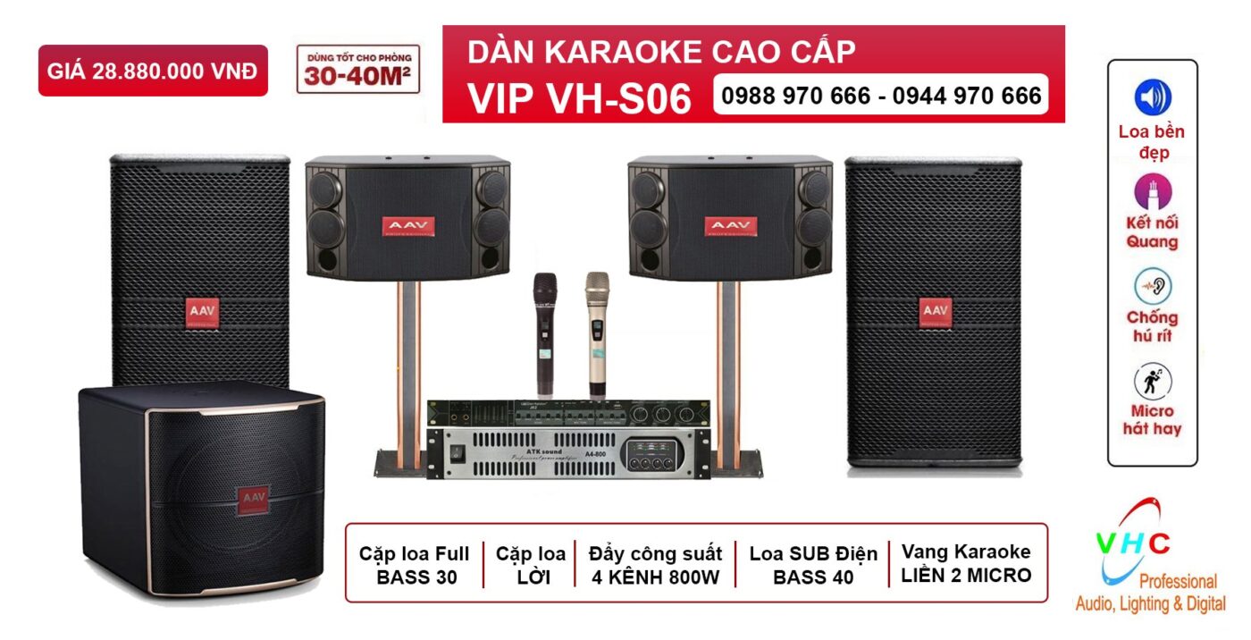 Bộ Karaoke cao cấp vip VH-S07 - Cấu hình siêu khủng