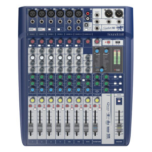 Compact analogue mixing, 4 Mic/Mono-Line + 2 Mic/Stereo-Line + RCA Stereo-Line, 2 Aux, FX Model SIGNATURE 10
