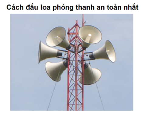 Cách đấu loa phóng thanh an toàn nhất