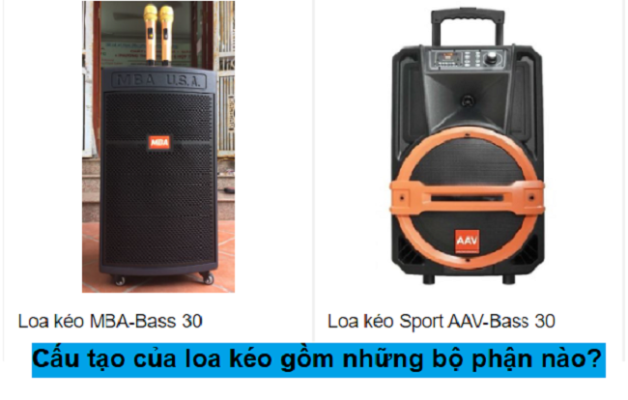 Cấu tạo của loa kéo gồm những bộ phận nào