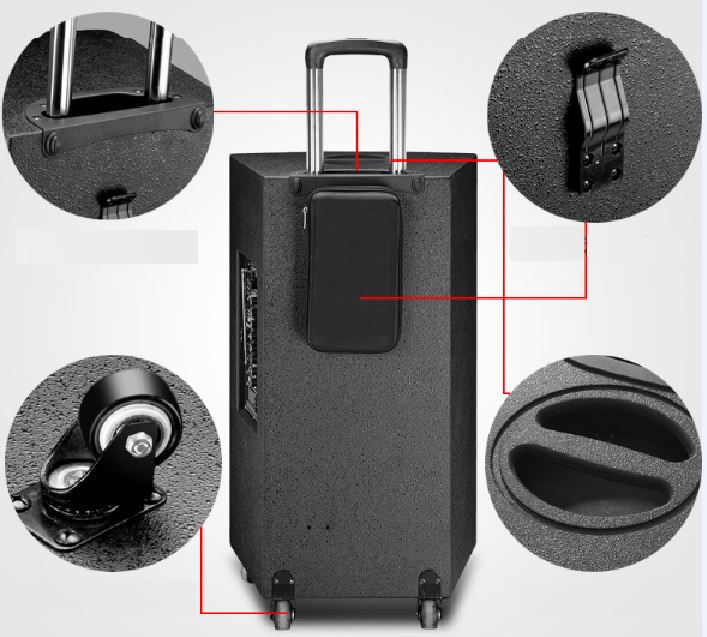 Thiết kế tiện ích của loa kéo di động