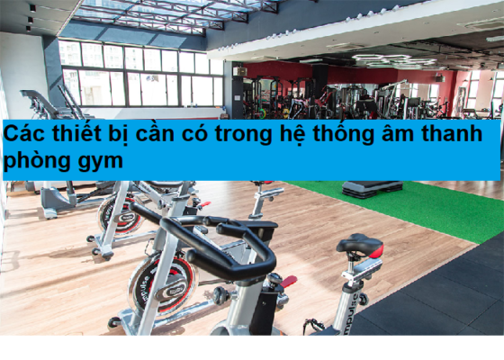 Các thiết bị cần có trong hệ thống âm thanh phòng gym