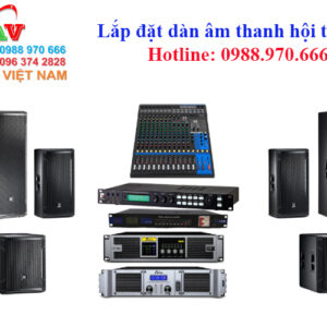 Lắp đặt dàn âm thanh hội trường Đông Anh-Hà Nội