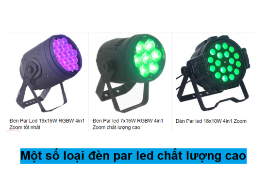 Một số loại đèn par led