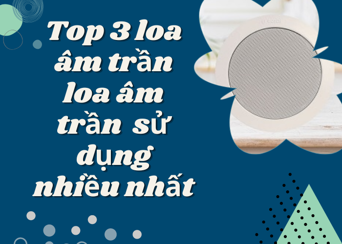 Top 3 loa âm trần đực sử dụng nhiều nhất hiện nay