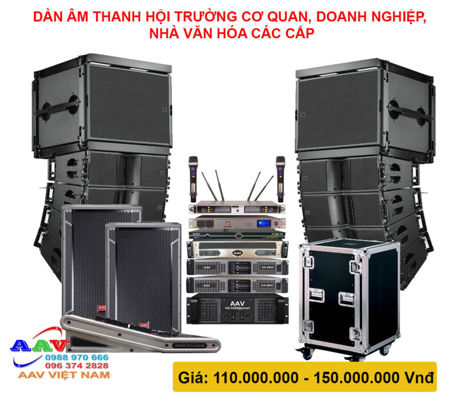 Dàn âm thanh nhà hội trường cơ quan, doanh nghiệp, nhà văn hóa các cấp