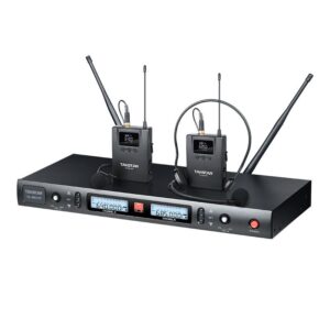Mic không dây cài hông UHF kênh kép Takstar TS-8807PP