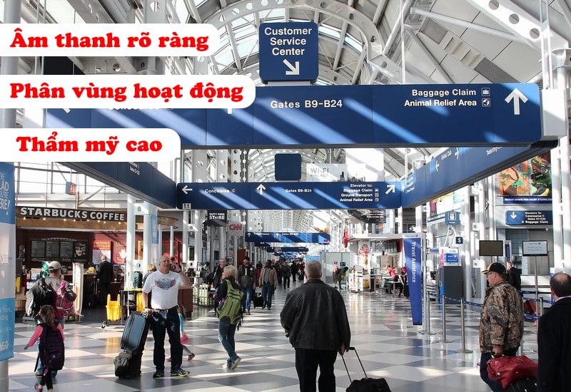 âm thanh thông báo tại sân bay