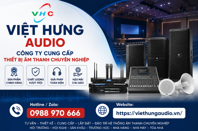 Công ty cung cấp thiết bị âm thanh chuyên nghiệp Hà Nội