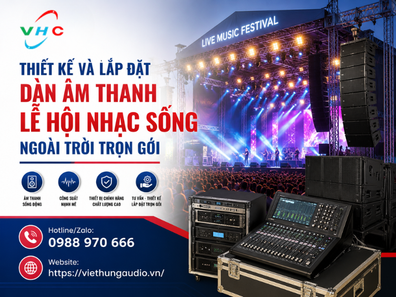 Dàn âm thanh lễ hội nhạc sống ngoài trời