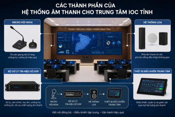 Giải pháp âm thanh cho trung tâm IOC tỉnh