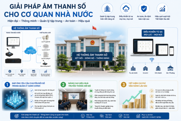 Giải pháp âm thanh số cho cơ quan nhà nước