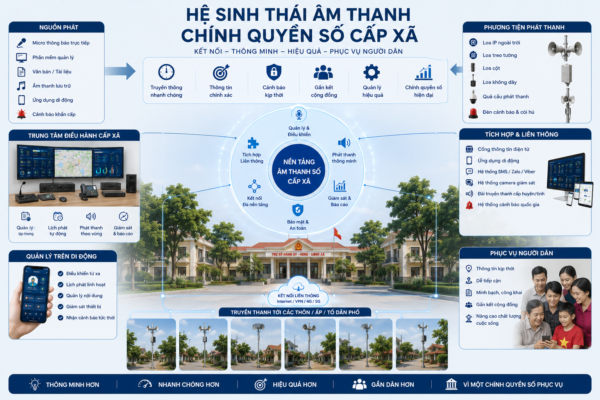 hệ sinh thái âm thanh chính quyền số cấp xã