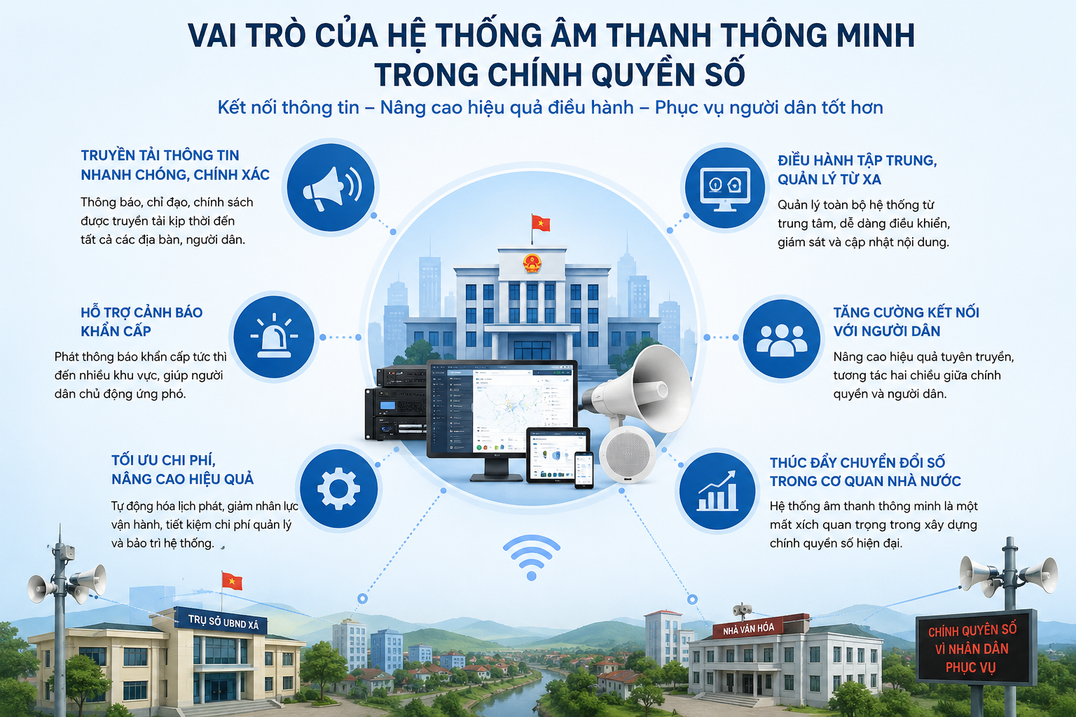 Hệ thống âm thanh thông minh chính quyền số