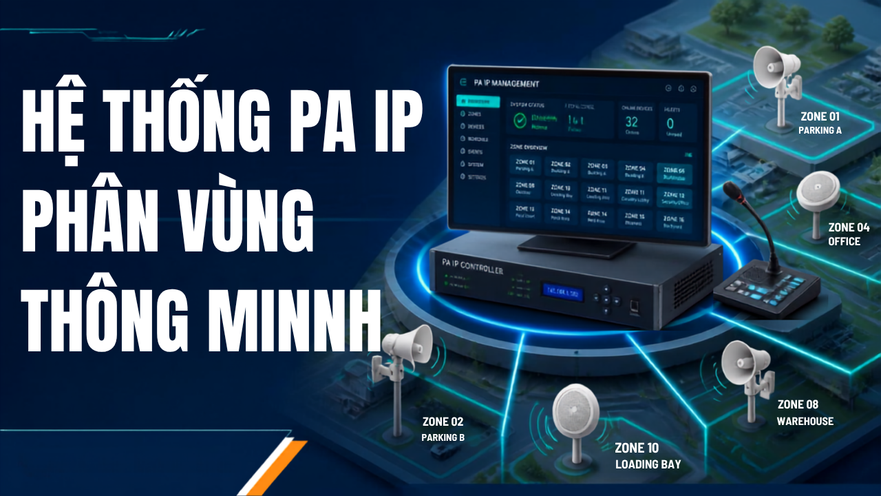 Hệ thống PA IP phân vùng thông minh