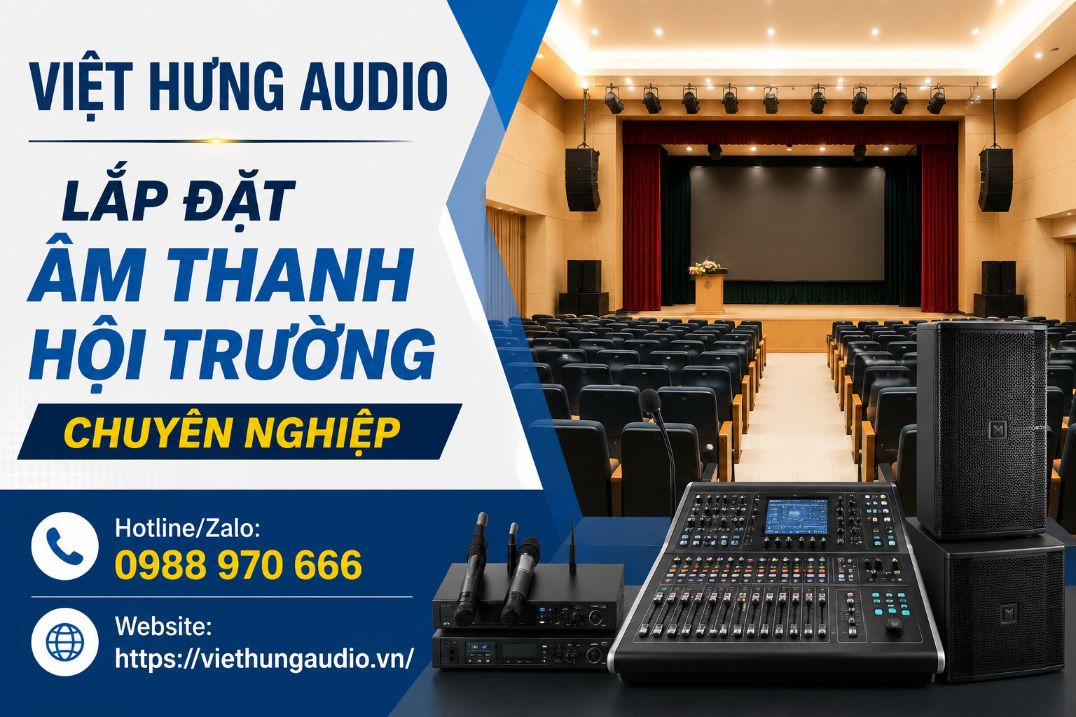 Lắp đặt âm thanh hội trường
