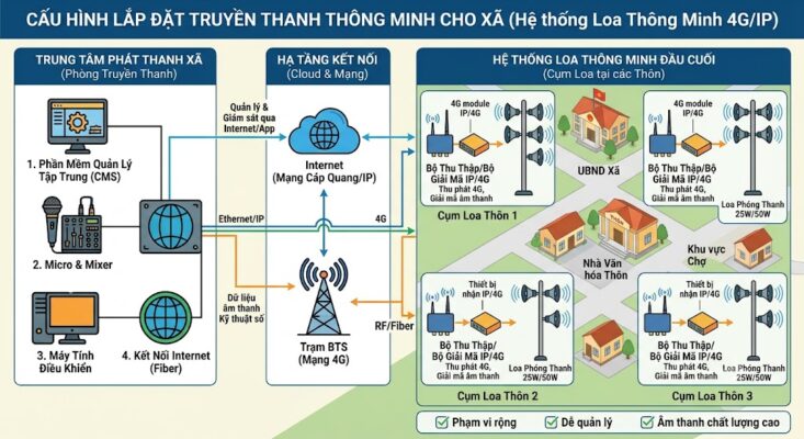 Báo giá lắp đặt truyền thanh thông minh cho 1 xã