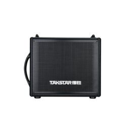 Loa nhạc cụ Takstar OD200 màu đen nhìn từ phía trước với lưới bảo vệ chắc chắn.