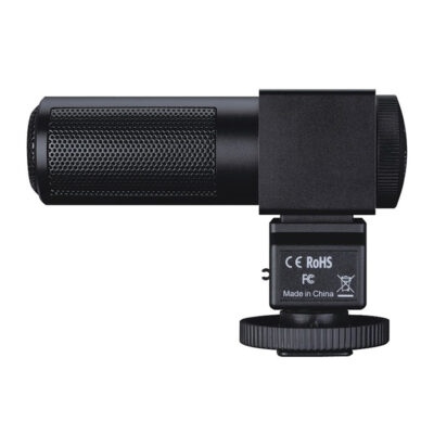 Mặt bên chính diện micro máy ảnh SGC-698 hiển thị chứng nhận tiêu chuẩn châu Âu