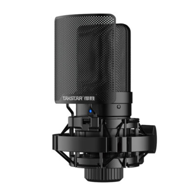 Trọn bộ micro thu âm chuyên nghiệp Takstar SM-8B gắn kèm shockmount và màng lọc gió kim loại