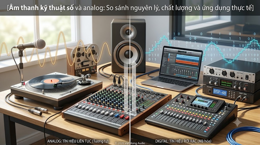 Âm thanh kỹ thuật số và analog: Nguyên lý, chất lượng Âm thanh kỹ thuật số và analog: Nguyên lý, chất lượng