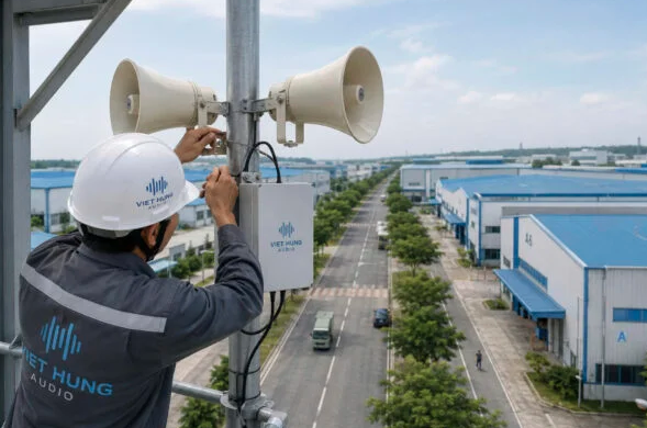 Lắp đặt âm thanh khu công nghiệp chuyên nghiệp
